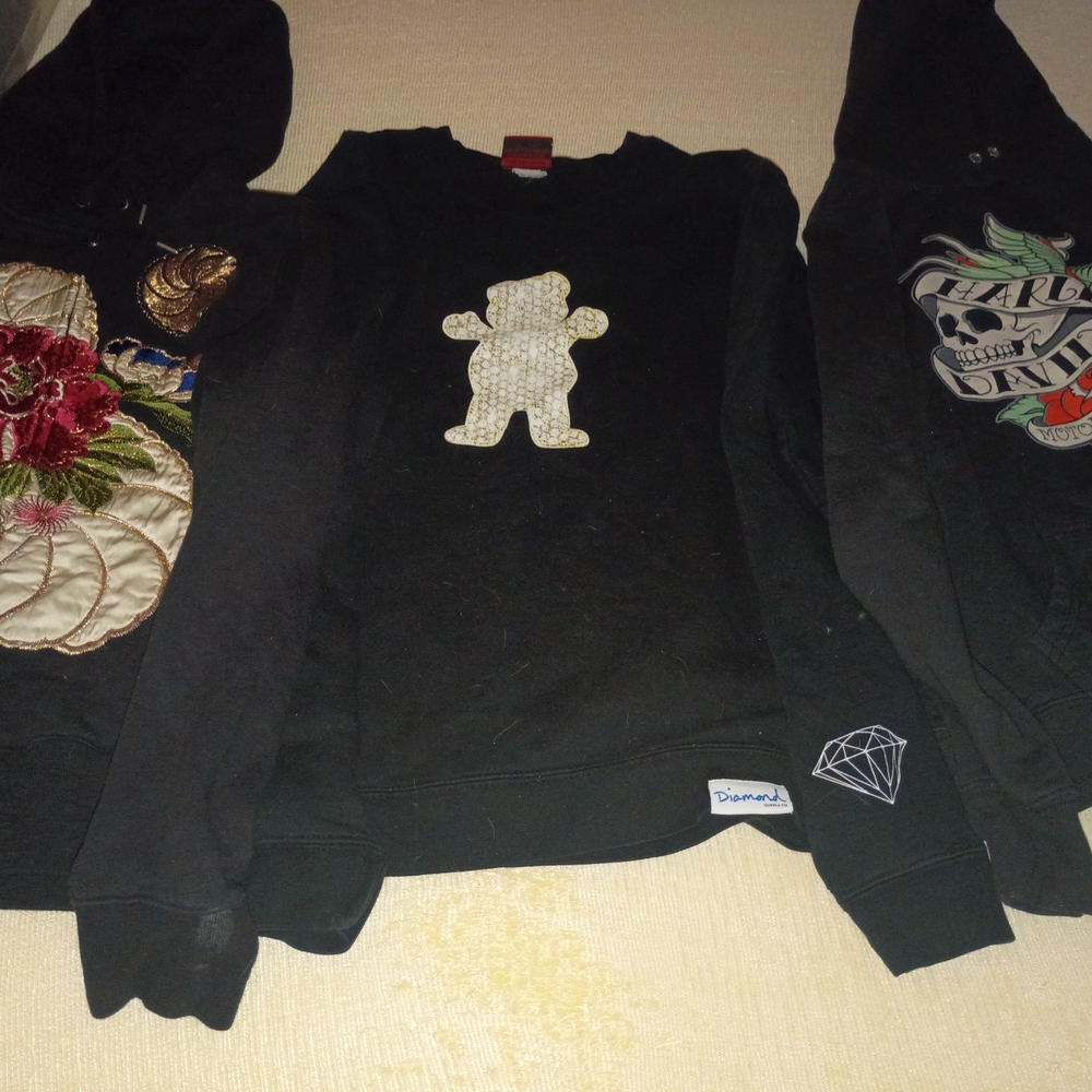 (3) Women's Jackets • Diamond Supply • Harley Davidson • Lucky Brand